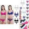 Women Lace Floral Bralette Balcony Padded Push Up Bra Sets Underwear Panties