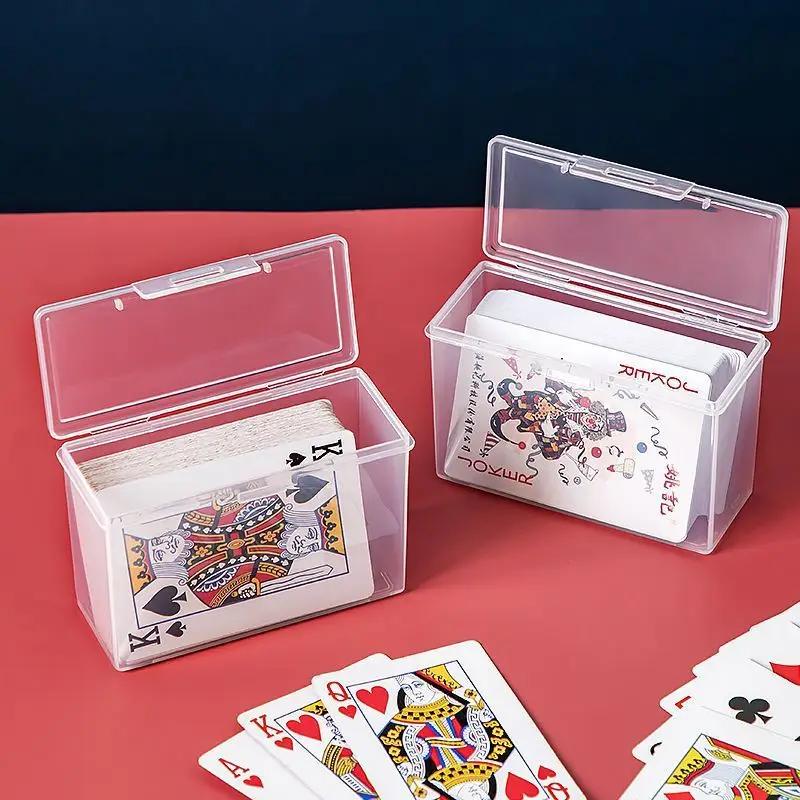 Transparent Plastic Storage Box for Game Cards Bank ID Card lebrity Idol Small Card Holder Small Acssory Storage Box