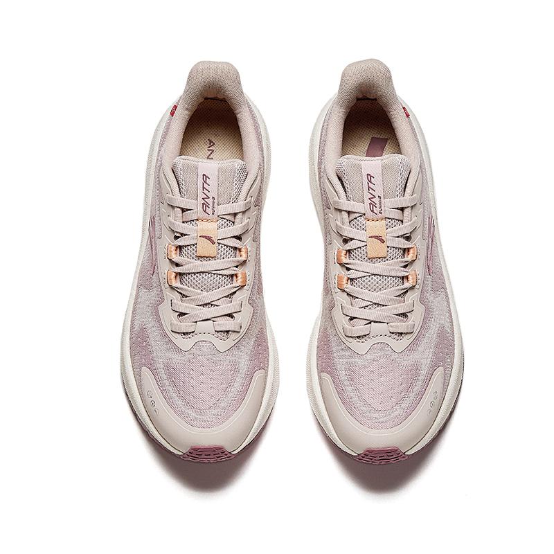 Anta Rocket 5.0 Cushioning Rebound Durable Non-Slip Low-Top Nitrogen Technology Training Running Shoes Women Sneaker Purple Gray 922445503-3