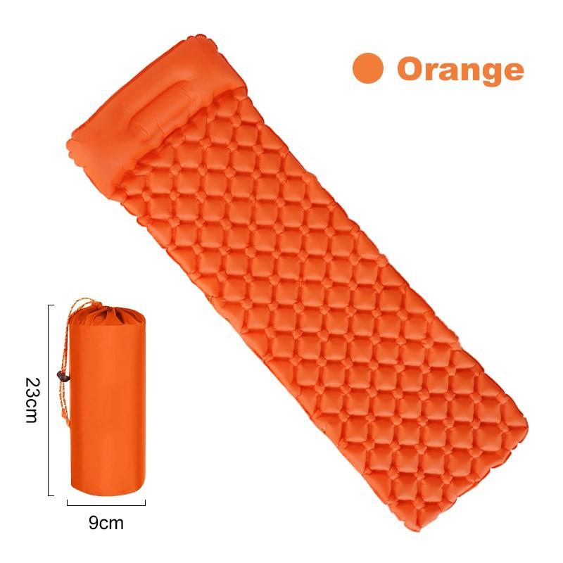 Double Bed Camping Inflating Sleeping Mats Folding Outdoor Sleeping Pad Inflatable Seat Mattress with Pillow Ultralight Travel