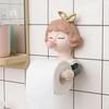 Органайзер для ванной комнаты, держатель для рулона салфеток, диспенсер для скульптуры из смолы, настенный монтаж для