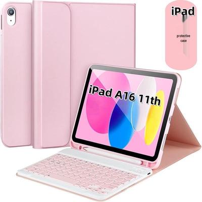 Защитный чехол для iPad 11-го поколения с Bluetooth-клавиатурой и мышью A16. 
