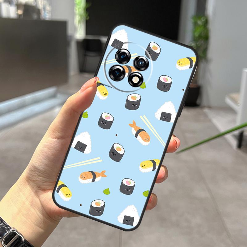 Japanese Sushi Food Case For OnePlus Nord N20 N30 CE 5 3 4 Lite OnePlus 15 13 12 11 10 Pro 10T 13T 13R 15R Cover