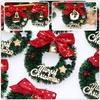 10 Pcs Christmas Wreath Tree Wreaths Hanging Decorations Miniature Garland Simulated Furniture Ornament Toy