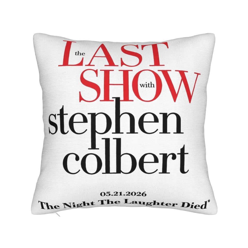 Decorative Pillow Covers Stephen Colbert The Late Show Accessories Home Throw Pillow Case Cover Zippered Multiple Sizes