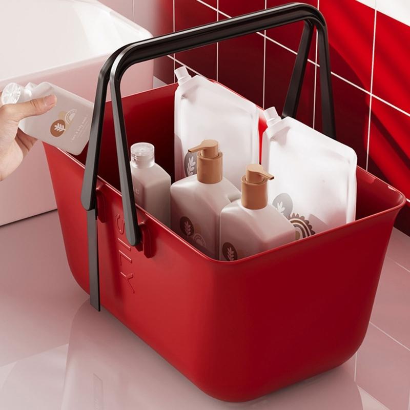 Дышащий Органайзер для Ванной Комнаты с Ручкой Портативная Корзина для Душа для Туалетных Принадлежностей и Ванных Принадлежностей