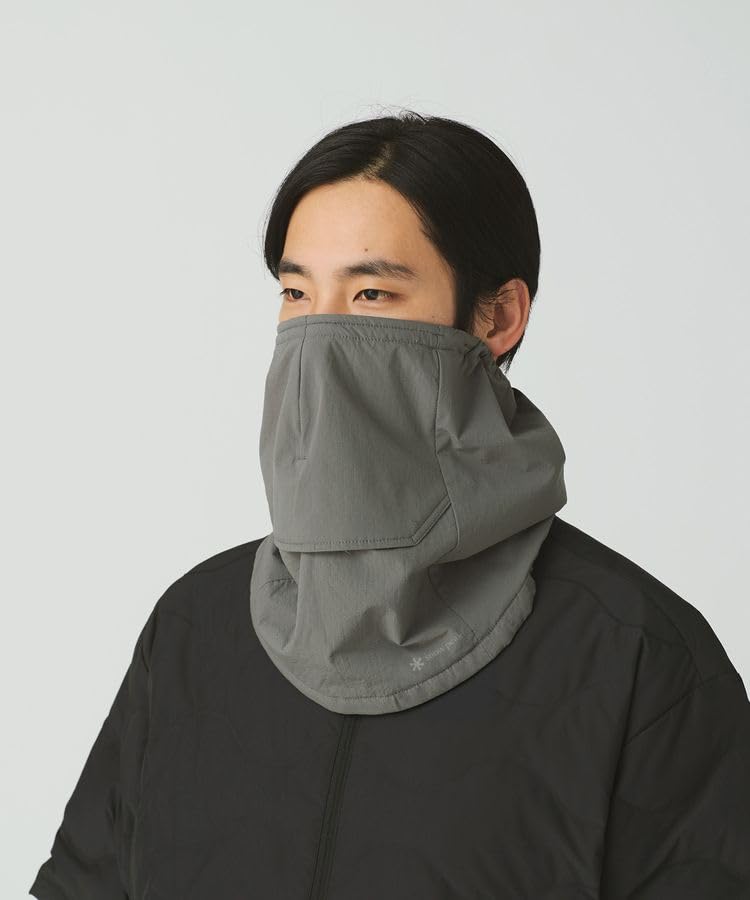 Snow Peak Дышащий утепленный бафф AC-25AU017, Бафф, Снуд, Капюшон, Мужской и женский, Серый