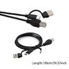 Кабель USB Type-C (папа) на USB (папа) для разъема электронного пианино, микрофона