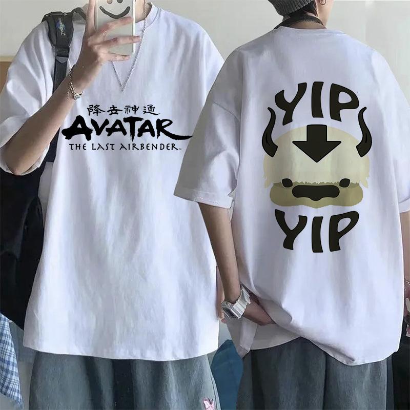 Модная футболка Mange Аватар: Последний маг воздуха Y2k Футболка Уличная одежда Аппа Йип Повседневная футболка Хип-хоп Харадзюку Футболки Топы Одежда