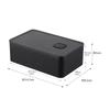 Yamazaki Lunch Box with Valve - Black - 14.7 x 9.2 x 5cm - Tower Series