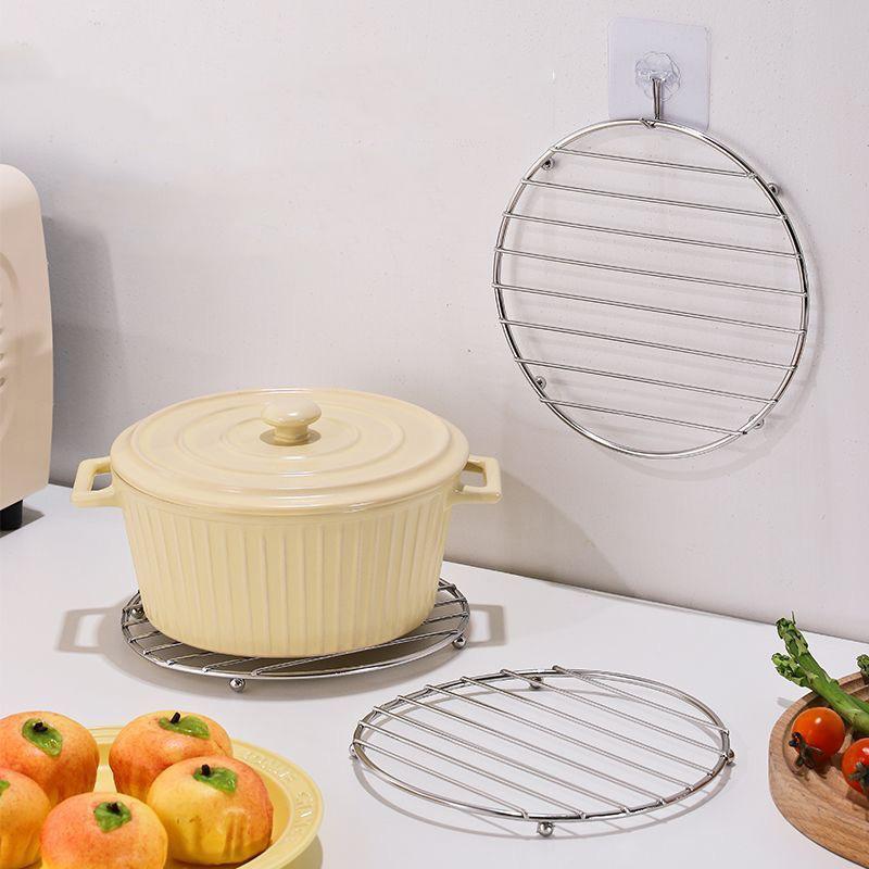 1Pcs Square Metal Heat Insulation Pot Mat, Coaster for Bowl Dish Casserole Hot Pot Table Cookware Holder Placemat