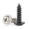 Nickel Plated Black Carbon Steel Cross Round Head Self Tapping Screw With Pad M1.2 M1.4 M1.7 M2 M2.3 M2.6 M3 M4 Wood Screws