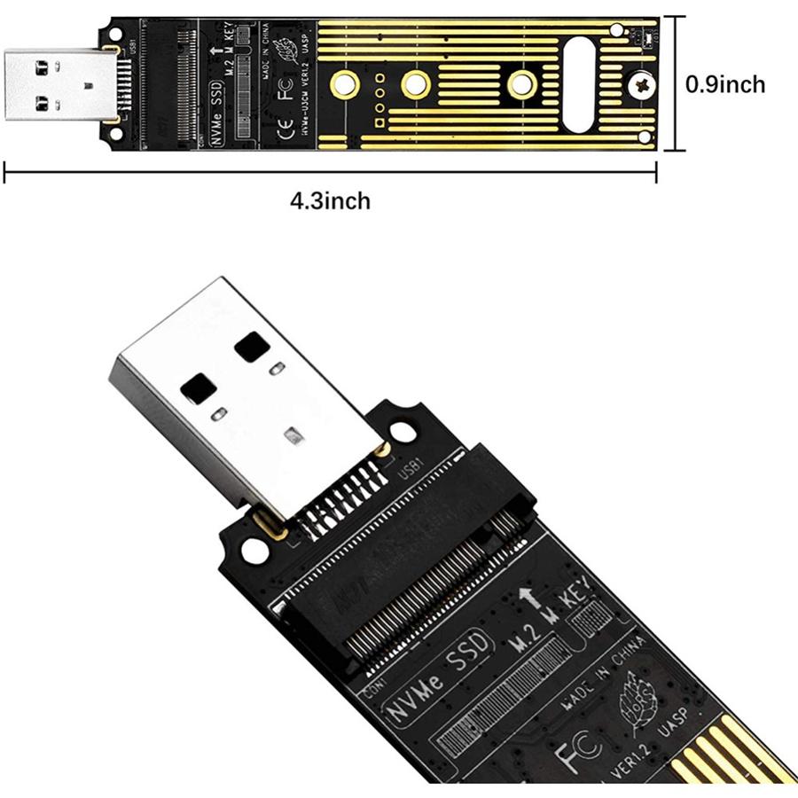 Адаптер M.2 NVME SSD на USB 3.1 PCI-E на USB-A 3.0 Внутренняя карта-конвертер Новый
