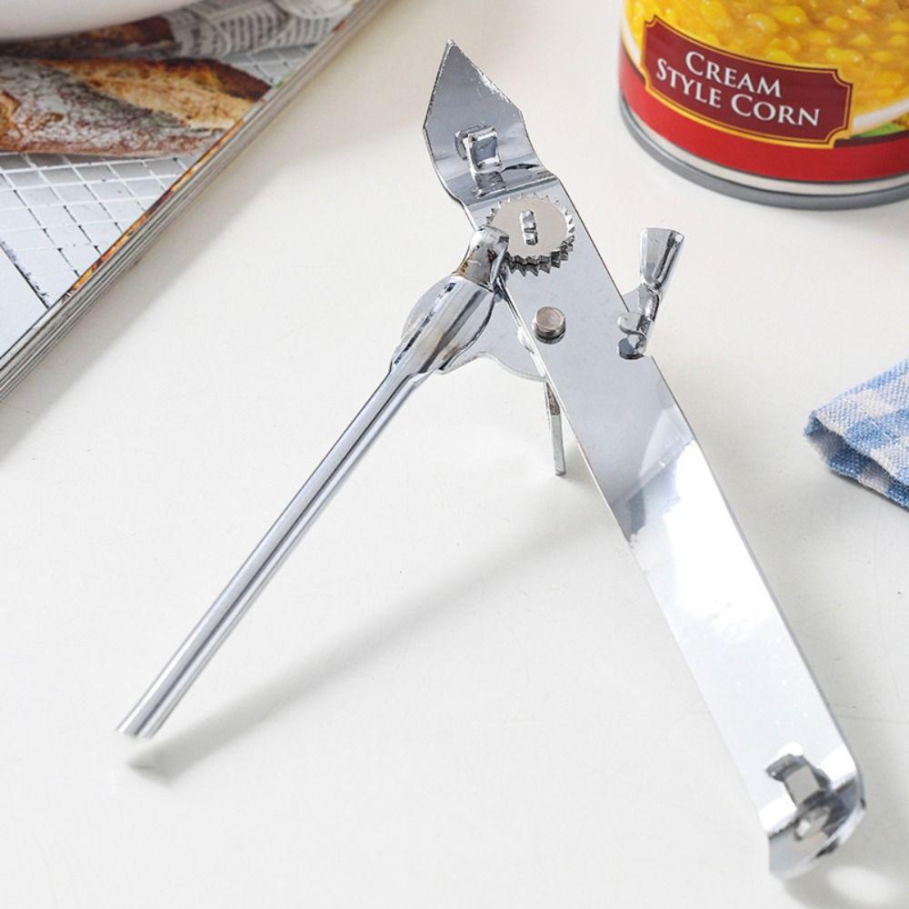 Kitchen Accessories Stainless Steel Can Opener Tip Head Hard Tin Opener Labor-saving Manual Can Piercer Camping