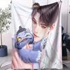 K-Pop Huntrix & Saja Boys Плед Горячий Аниме Мягкий Теплый Фланелевый Плед Для Путешествий Кемпинга Покрывало на Диван Кровать Декор Гостиной Подарок Фаната