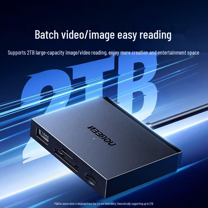 Ugreen Двухслотовый USB-C и USB 3.0 кард-ридер для карт SD/TF