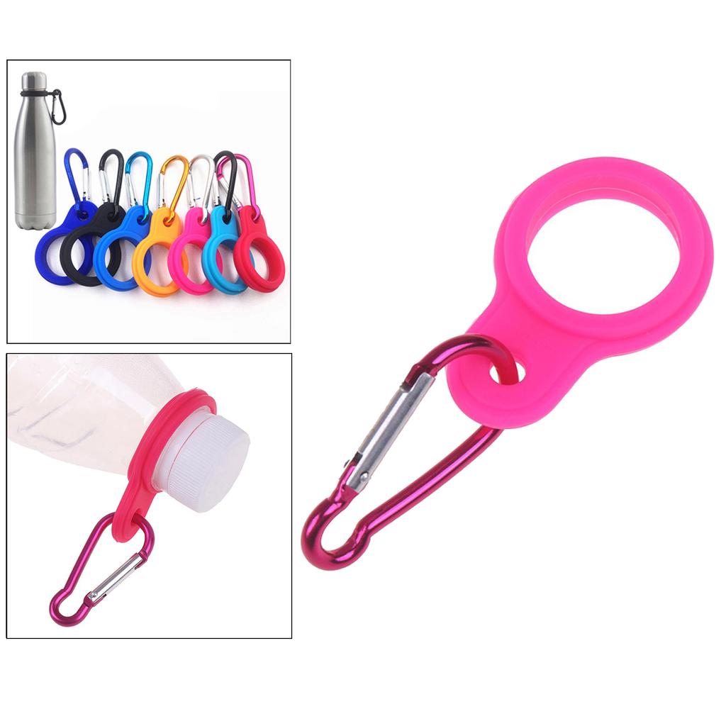 Пряжка для бутылки с водой, карабин, зажим, держатель для напитков, крючок, черный