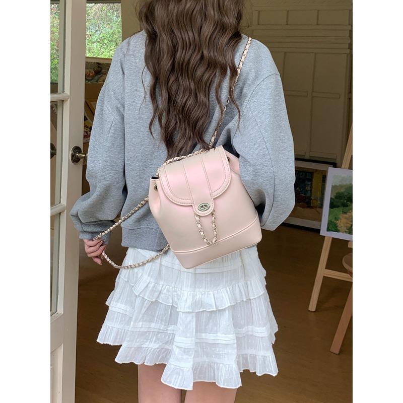 Корейский нишевый весенний новый небольшой серебряный рюкзак с ароматом для женщин Ins Blogger Carry Small Backpack Travel