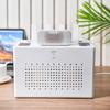 Desktop storage box for router set top box socket cables network cables and power strips with detachable double layer design