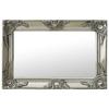 VidaXL Wall Mirror Baroque Style 60x40 Cm Silver 320330