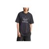 adidas Футболка Adicolor Outline Trefoil черная мужская уличная одежда IU2347