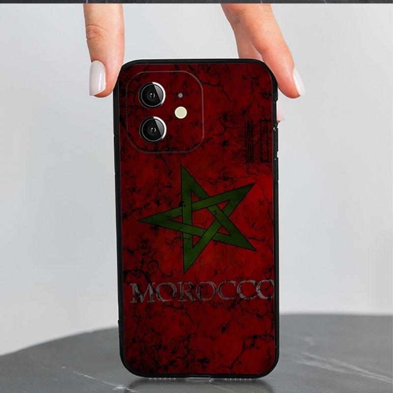 Чехол для телефона с флагом Марокко для Apple Iphone 14 Pro 13 Mini 11 12 Max Xr X Xs 6 6s 7 8 Plus противоударная задняя крышка