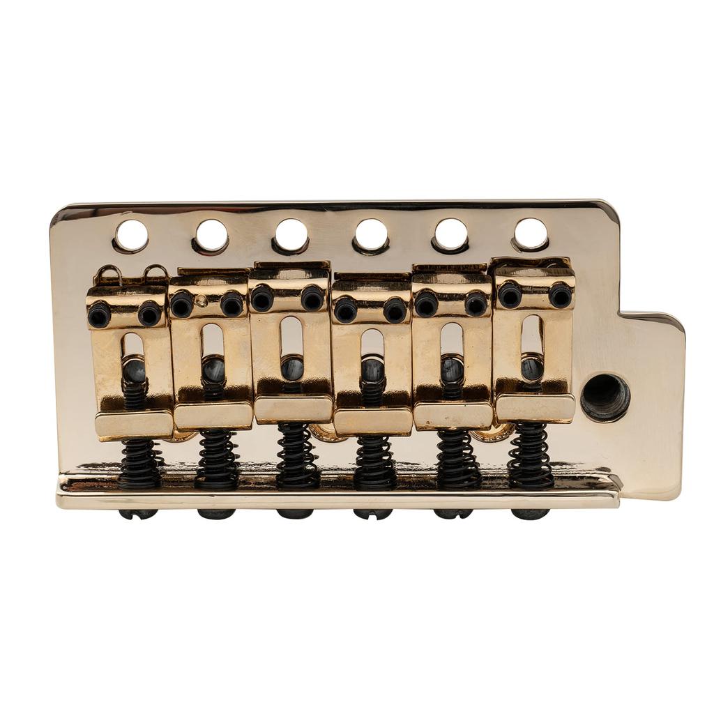 Musiclily Pro Vintage Tremolo Unit Bridge для 36-миллиметровой короткой электрической гитары Squier Strat Electric Gold 10,5 мм с 6-точечным грифом,