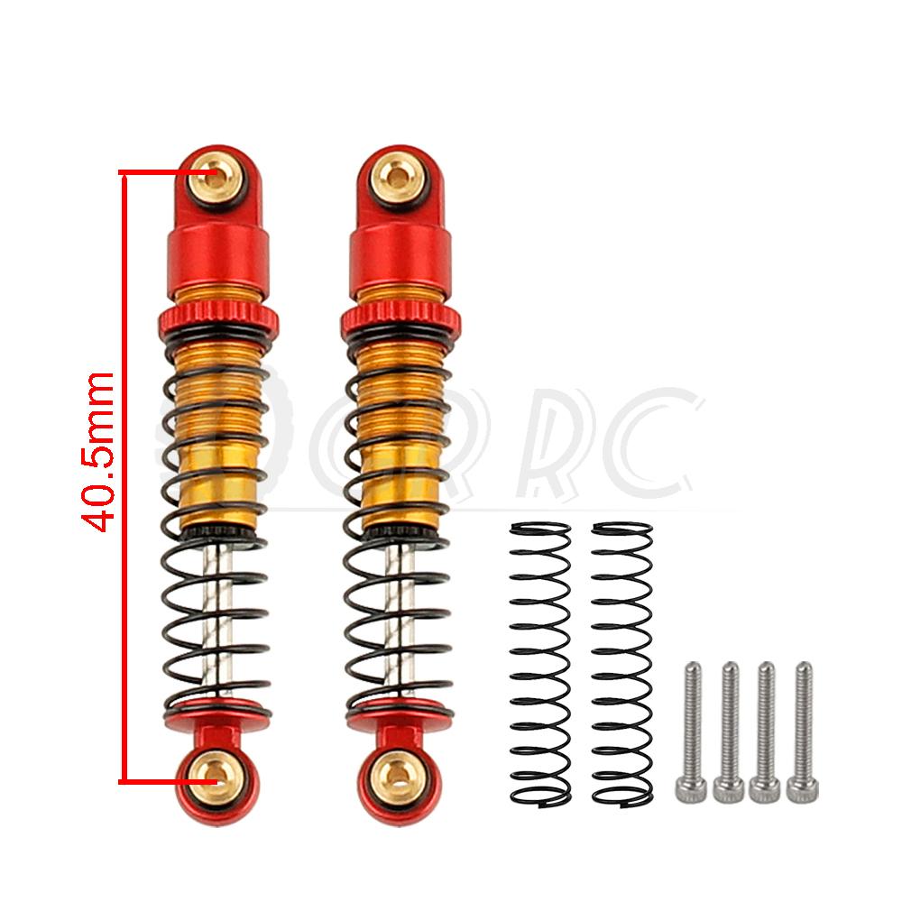 40.5mm Metal Damping Shock Absorber Oil Damper for 1/24 RC Crawler Car Axial SCX24 C10 Ford Bronco Jeep Gladiator Shock Absorber