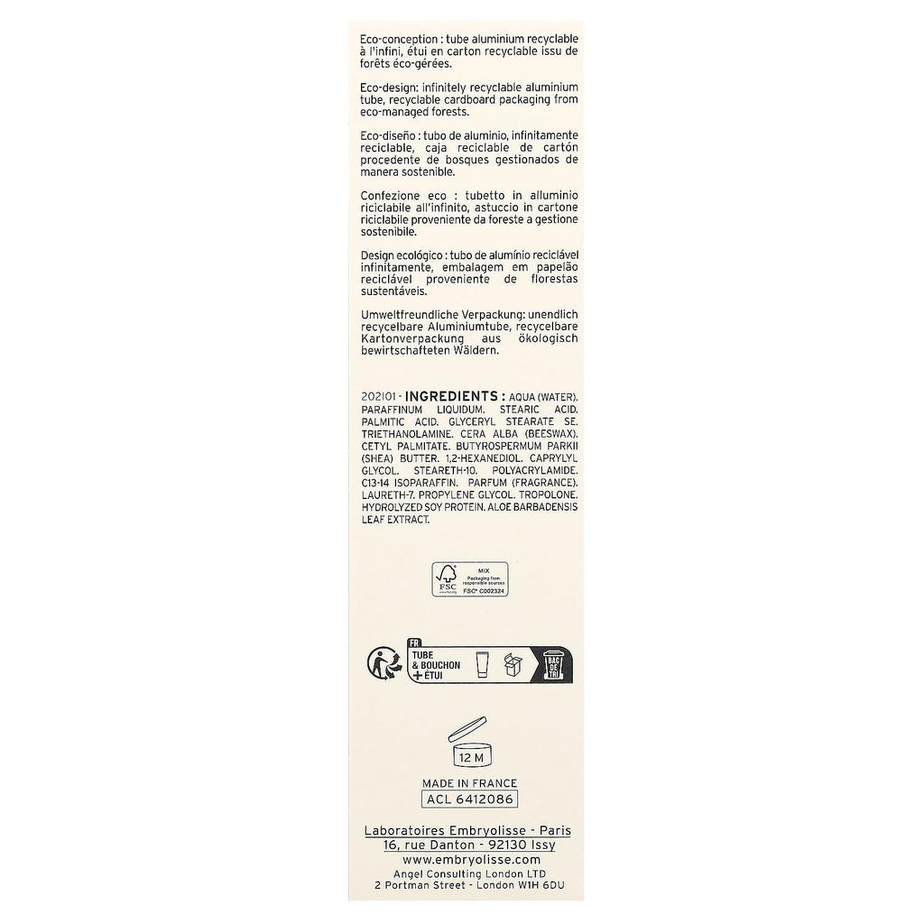 Embryolisse Les-Creme Concentrate, Multifunctional Moisturizer, 2.54 Fl Oz (75 Ml)