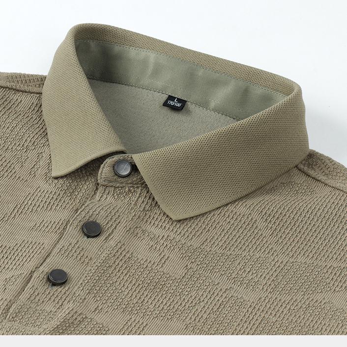Новые весенние мужские рубашки поло с длинным рукавом, трикотажные деловые повседневные осенние рубашки высокого качества