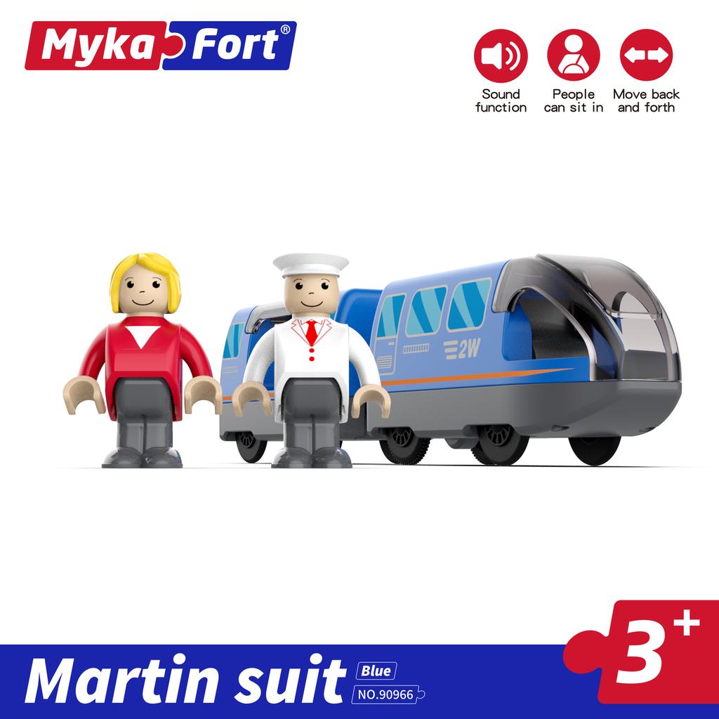 Электрическая железнодорожная машина детские развивающие деревянные трековые игрушки