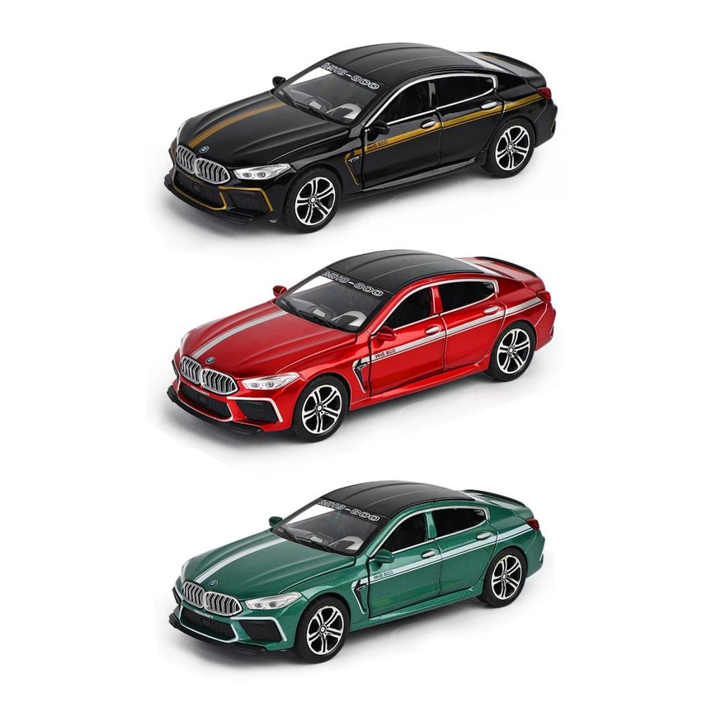 1/32 BMW M8 литой под давлением сплав модель автомобиля спортивный Gran Coupe M8 коллекционные машинки игрушка подарок на день рождения мальчик бесплатная доставка
