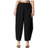 Black Patiyala Women Solid Rayon Harem Pants For Kurta Kurti Suits SC-2346