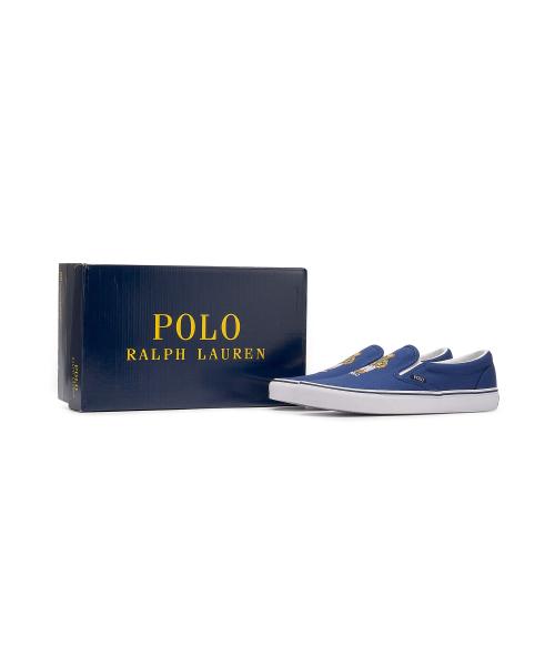 [Polo Ralph Lauren] Kitten Polo Bear Slip-On Sneakers - Dark Blue (MAPOFTW0CT20518-401)