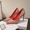 Sexy Red Bottom High Heels for Lady Women 7-9CM Stiletto Pointed Toe Shoes Women Nightclub Prom Party Shoes Zapatos De Mujer