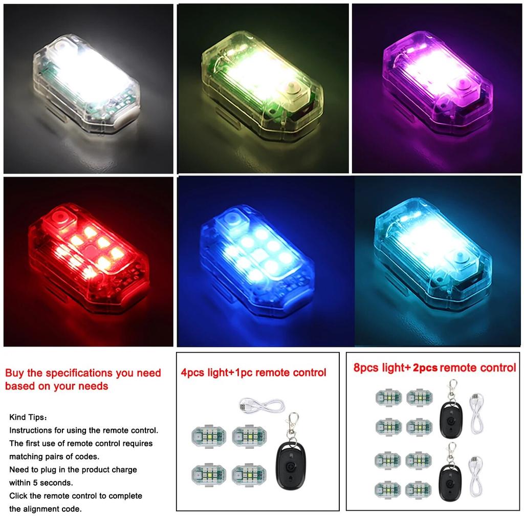 Выделите беспроводной пульт дистанционного управления светодиодный стробоскопический светильник для дрона стробоскопический светильник для самолета вспышка положение беспроводной светильник