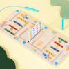 Wooden Kid Magnetic Shape Matching Maze Board Montessori Geometry Color Cognition Education Toys Color Matching Early Education