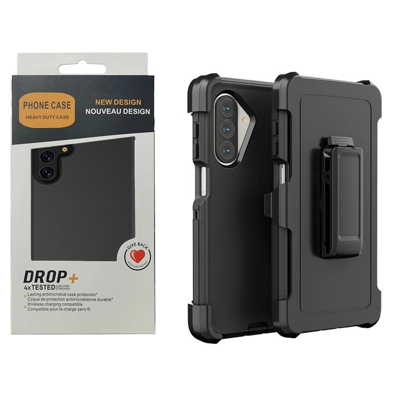 Противоударный чехол-кейс Ott Armor Box для Samsung Galaxy A57 A37 A17 A07 A16 A36 A56 A15 A35 A55 A05 A14 A34 A54 A33 A53 с клипсой