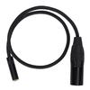3.5mm Female To XLR Male Cable Prevent Interference Noiseless 3pin Stereo XLR Adapter Cord for