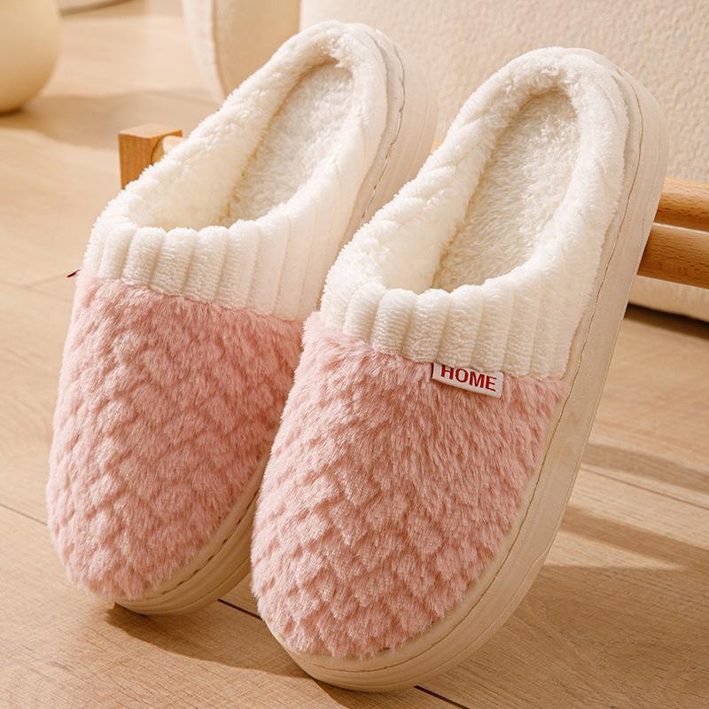 Autumn/Winter Indoor Outdoor Furry Cotton Slippers for Men & Women