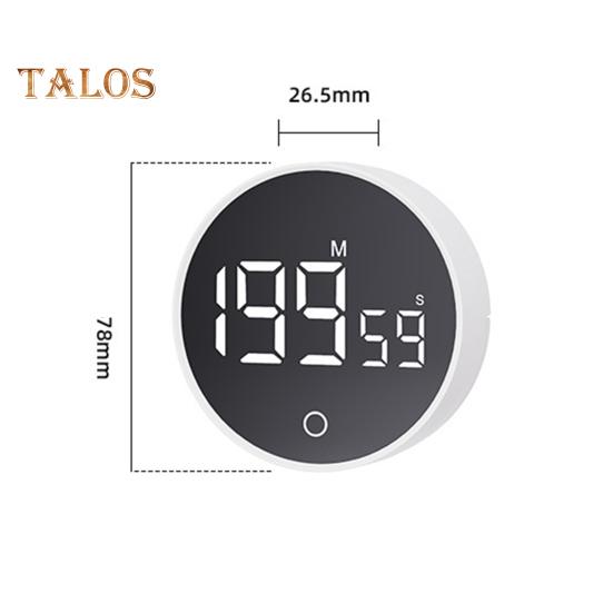 Магнитный кухонный таймер с большим светодиодным дисплеем, обратный отсчет времени, таймер для приготовления пищи, выпечки, обучающий, регулируемый, легко читаемый таймер