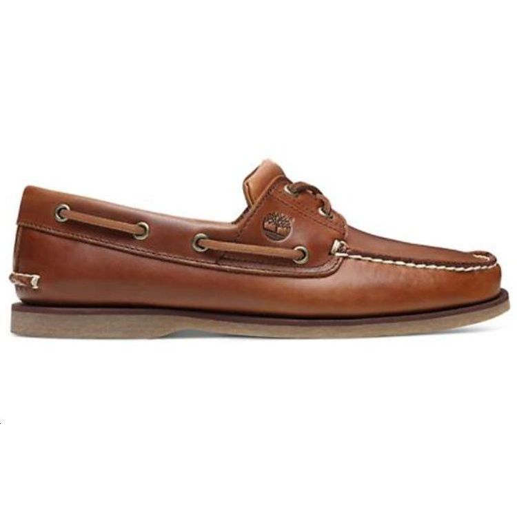 Timberland Кожаные повседневные низкие кеды ручной работы мужские кроссовки светло-коричневые A232XF74