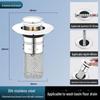 Universal Wash Basin Drainer: Leak Stopper & Anti-Clog Long Filter with Copper Bounce Core.