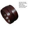 Men Bracelet Faux Leather Solid Color Smooth Punk Style Button Closure Lightweight Individual Cross Strap Men Accessory