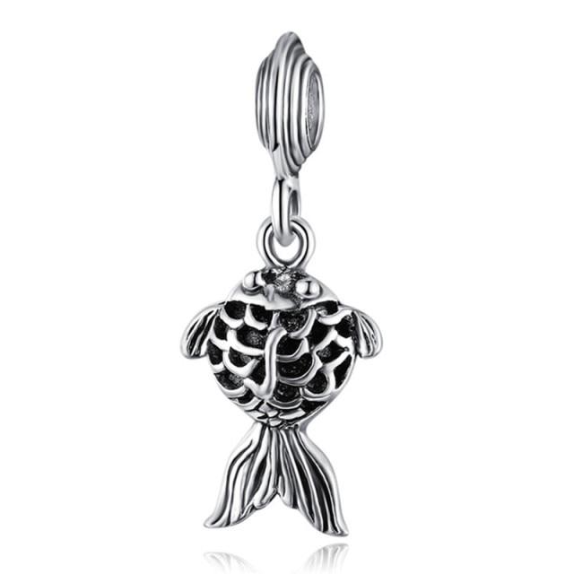 Silver Animal Cat Panda Rabbit Rabbit Lion Owl Unicorn Horse Jewelry Pendant Bracelet DIY Fit Original Bracelet