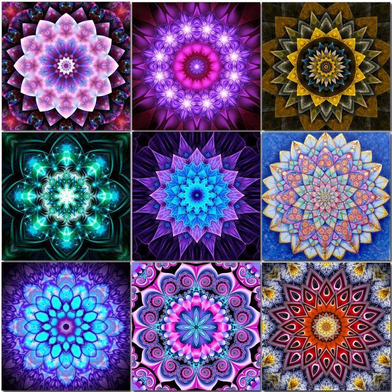 5D Diamond Painting Full Diamond Mandala Round Diamond Embroidery Mosaic Home Decoration Pattern DIY Handmade New Year Gift