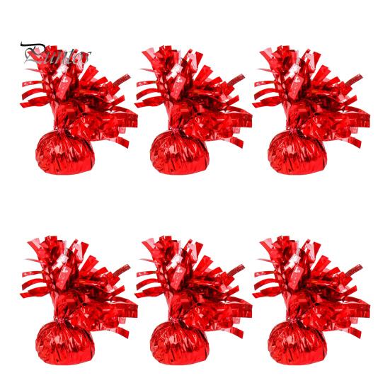 6 шт. грузила для воздушных шаров, анти-плавающие воздушные шары, гравитационные блоки, фольгированные, в бумажной упаковке, долговечные, многоразовые, изысканные, для свадебной вечеринки, выпускного вечера, фиксация воздушных шаров