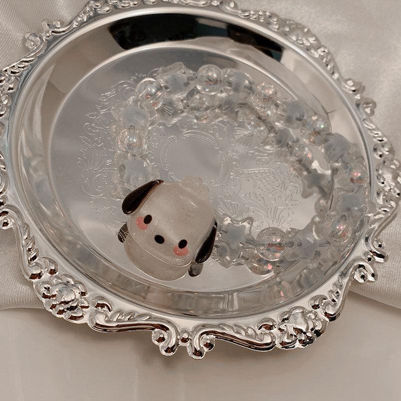 Sanrio Куроми Милый Аниме Мультфильм Браслет для Пары Подарок на День Рождения Ювелирные Аксессуары Кольцо для Волос Резинка для Волос Подарок Девочке