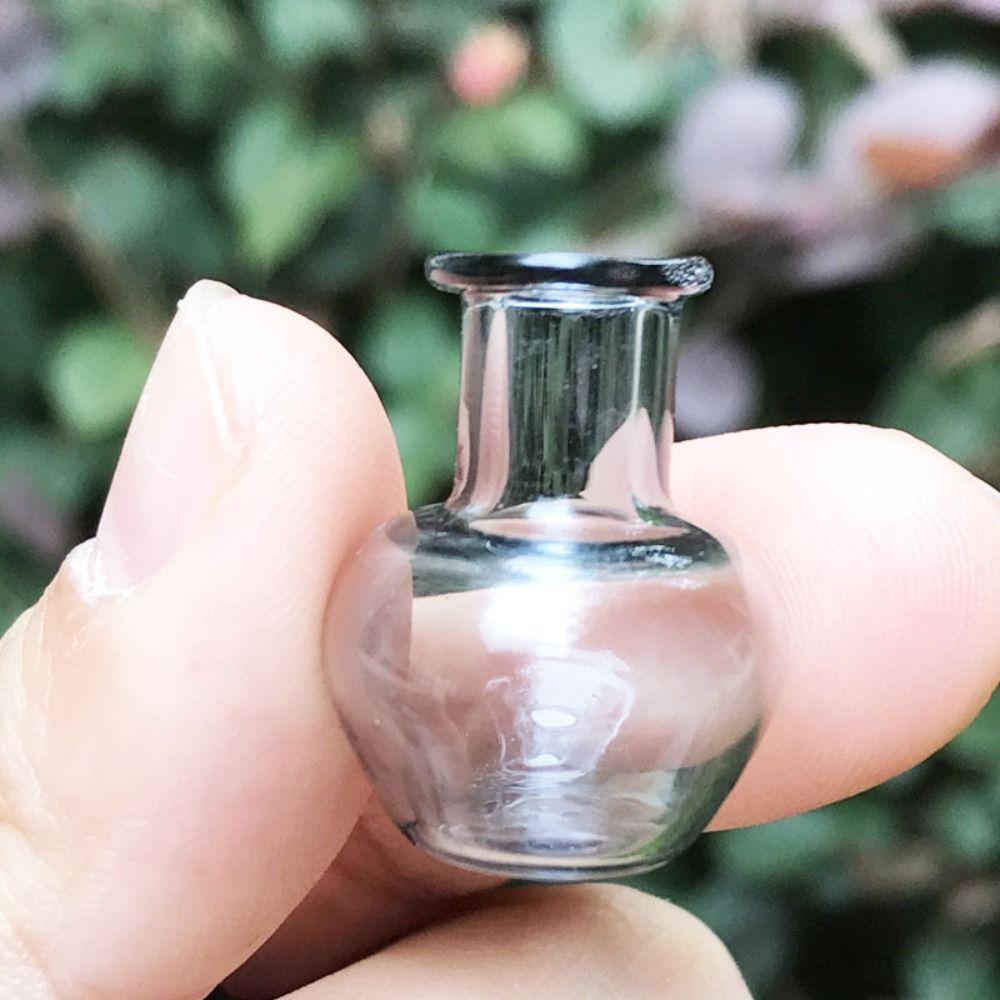 Красочный 1:12 2,5 см Мини-Стеклянная Ваза Ручной Работы Кукольный Дом Миниатюры Ваза Кукольный Дом Декор Кухонный Орнамент DIY Аксессуары