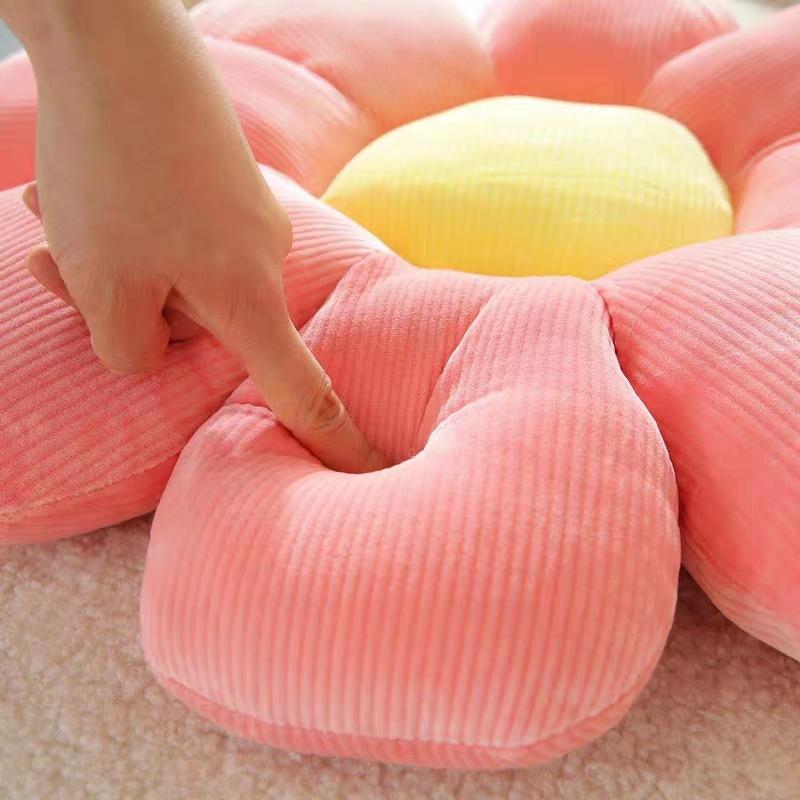 Мягкая подушка с шестью лепестками цветов, девчачий декор комнаты, подушка с подсолнечником, эркер, розовый цветок, установка для детей, подушка для сиденья в спальне